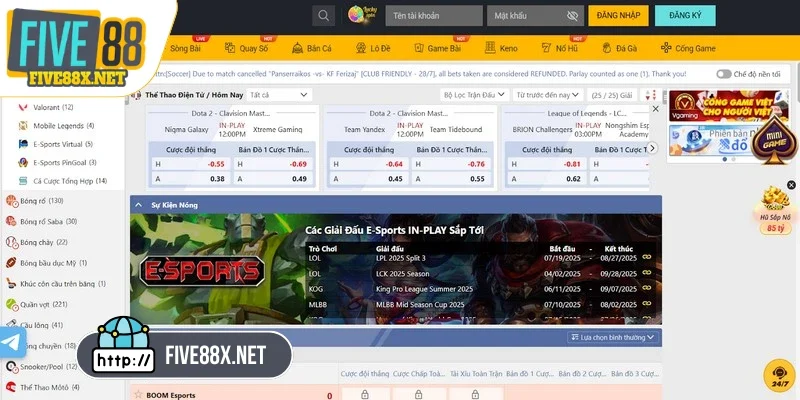 Nhà cái tiếp tục đầu tư mạnh vào eSports phù hợp xu hướng mới